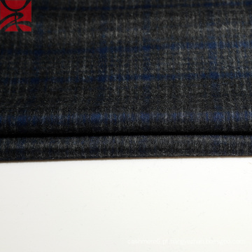 Tweed Plaid Cashmere Fleece Fabric para sobretudo